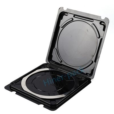 ซื้อ Frame Clamshell Single Wafer Box 6 Inch Silicon Wafer สีดําและโปร่งใส การออกก๊าซต่ํา online manufacture