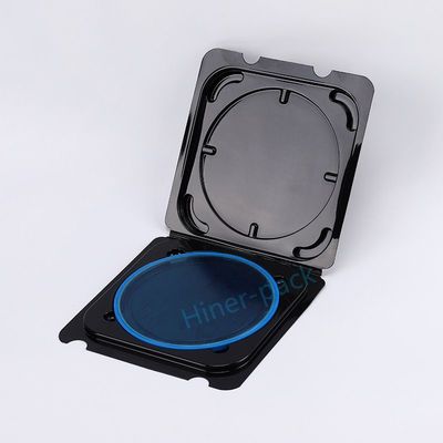 ซื้อ กล่องซิลิคอนโฟฟร์ Clamshell สีดําโปร่งใส กับวงแหวน Hoop online manufacture
