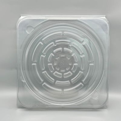 ซื้อ 12 นิ้ว Stackable ซิลิคอนวอฟเฟอร์กล่อง ใส PS วัสดุสี่เหลี่ยมกับ SGS สอดคล้อง online manufacture