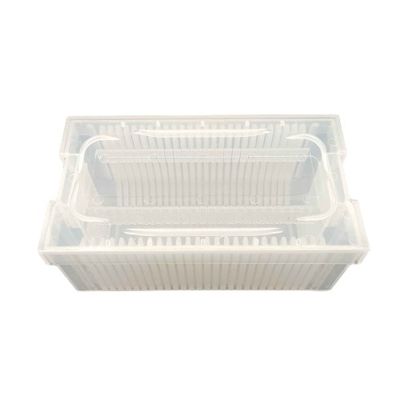 ซื้อ 3 นิ้วความต้านทานพื้นผิว พื้นที่พกพาแบบตั้งหลายตัว พร้อม PP ultraclear สําหรับการขนส่งโวเฟอร์ online manufacture